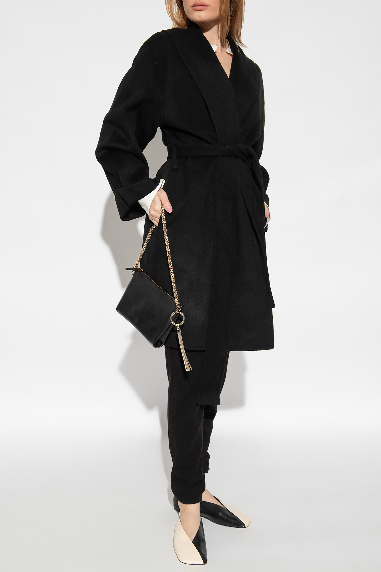 Black Trullas wool coat By Malene Birger GenesinlifeShops Italy